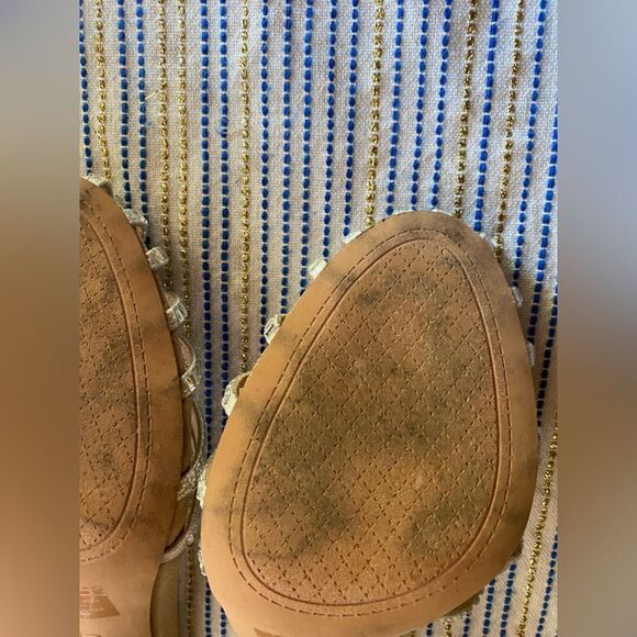 Jessica Simpson Jileta High Heel Sandals Womens Nude Buckle Sz 8.5 - Picture 15 of 15